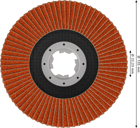 Lamelový kotouč Bosch EXPERT X782, zkosený 125 mm X-LOCK.